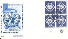 UNO Genf 1969 Fr. 10.-/-.60 V'block FDC