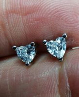 Boucles d'oreille argent avec zircons