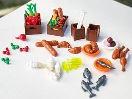 ESSWAREN - ZUBEHÖR SET FÜR KLEMMBAUSTEINE MINIFIGUREN