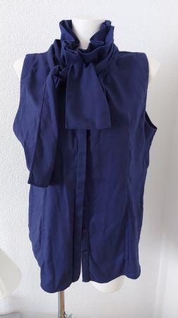 Elegante Damenbluse dunkelblau VAN LACK