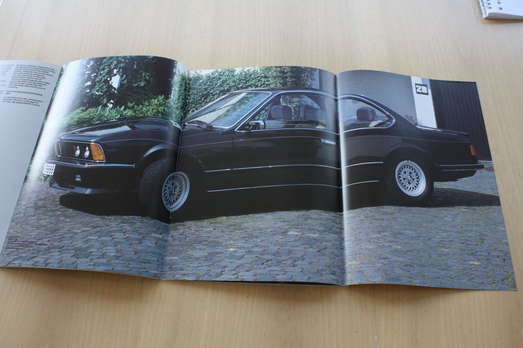 BMW Dokumente: BMW 6er 628CSI 635CSI Prospekt 2/1985 Englisch – Gebraucht aus Wikon von erwin400 3