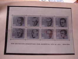 Block Bundespost 1964, dem Deutschen Widerstand **