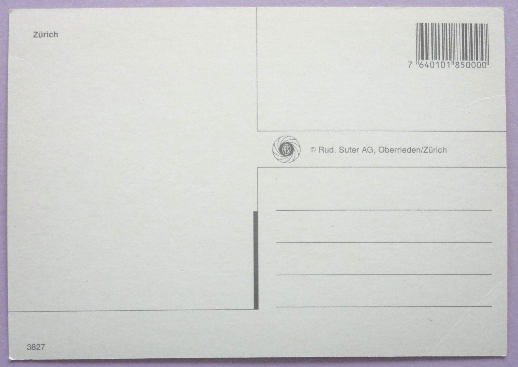 Cartes postales: Zürich – D'occasion à Fétigny par Billy2miny 1