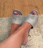 Michael Kors Pantoletten, hellblau, Gr. 38.5 wie neu!