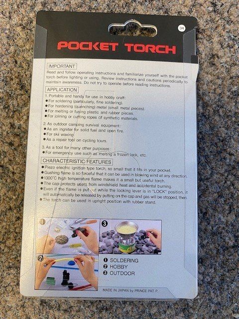 Accendini: Sturmfeuerzeug Rocket Torch, neu & originalverpackt – Nuovo e nell'imballaggio originale da Wängi venduto da elcigarro 1