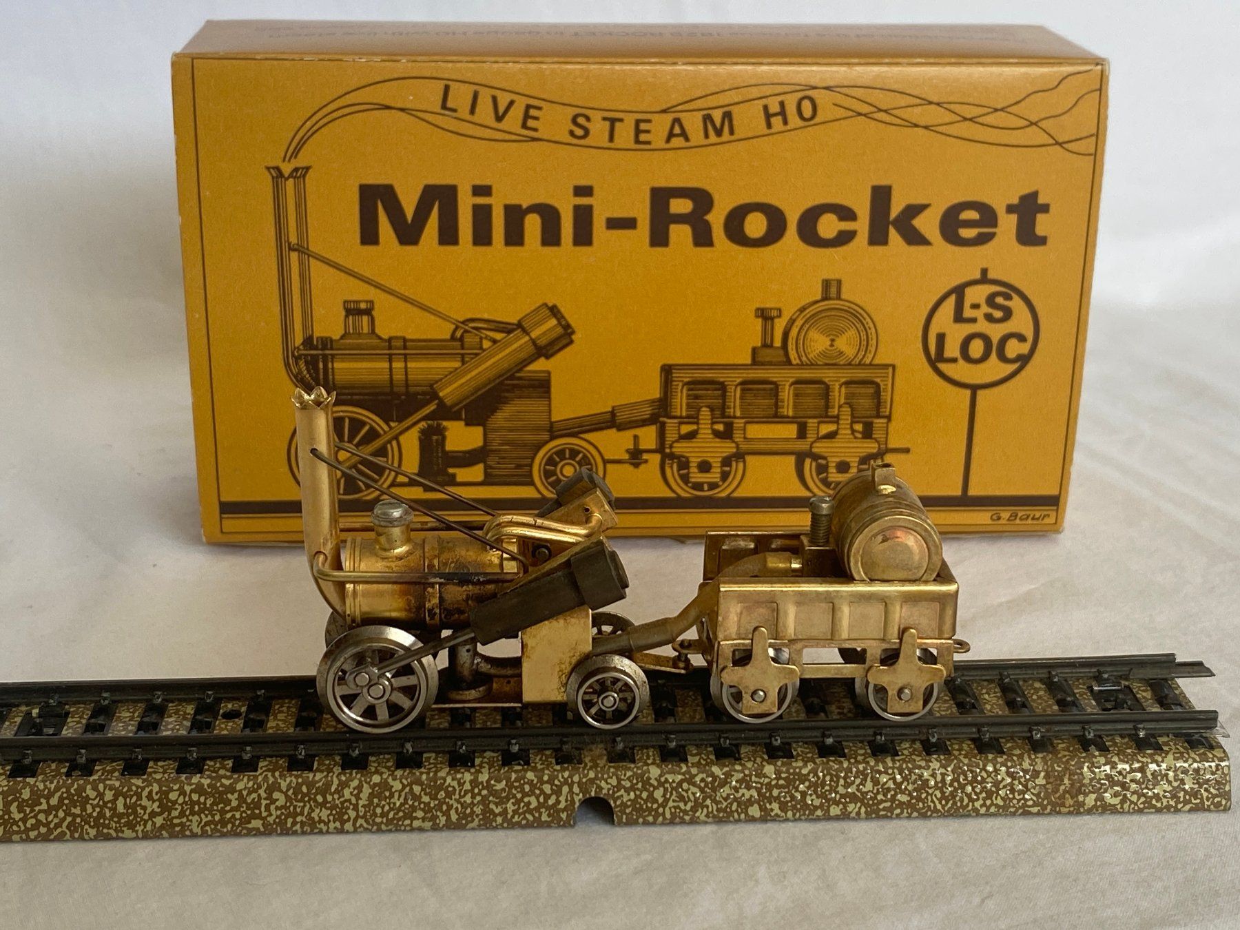 Modellini di ferrovie: 00080 L-S LOC Mini-Rocket H0 Echtdampf – Usato da Steinhausen venduto da Kruizer