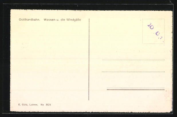 Cartoline postali: Wassen, Gotthardbahn, Ortspartie und die – Usato da Berlin venduto da bartko-reher 1