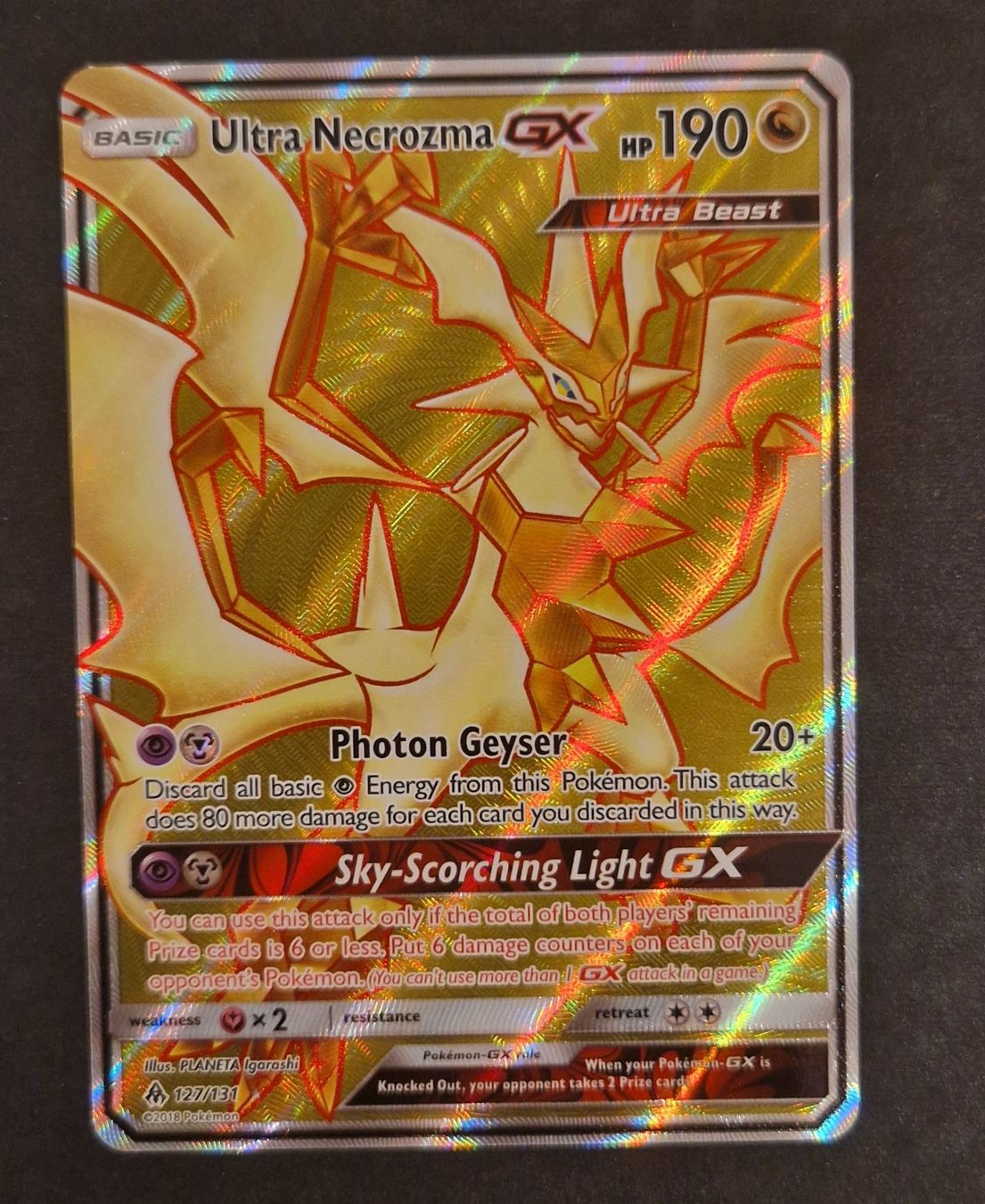 Ultra Necrozma GX FLI 127 Carte Pok mon D occasion Murist Pour 