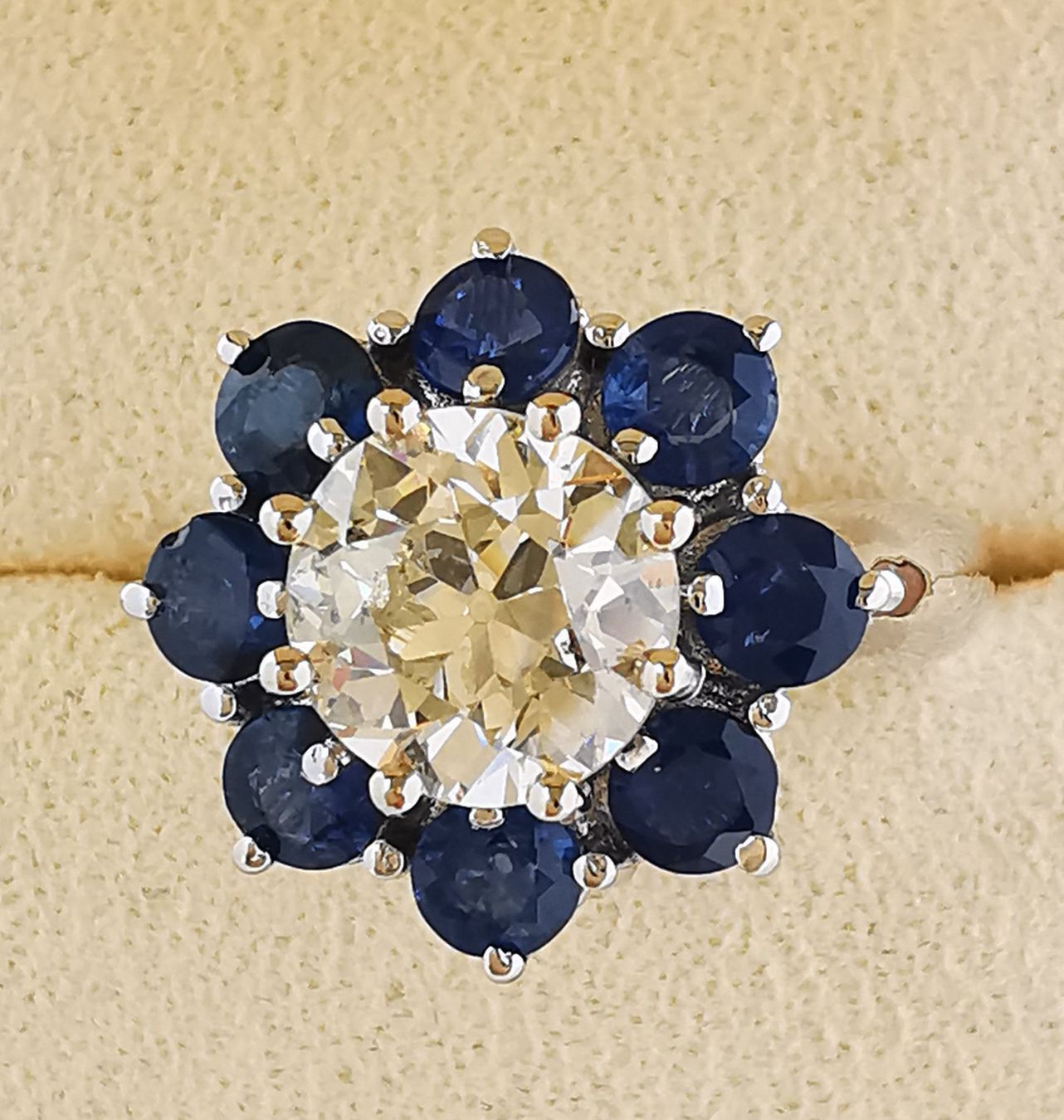 Anelli: Anello 18k con diamante e zaffiri – Nuovo (secondo la descrizione) da Brissago venduto da Kri_2k8j 3