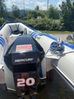 Mercury Motor 20 PS mit Boot