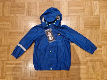Regenjacke Rukka blau Grösse 104 neu mit Etikett
