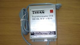 Titan Transformator 218 100 VA gebraucht guter Zustand