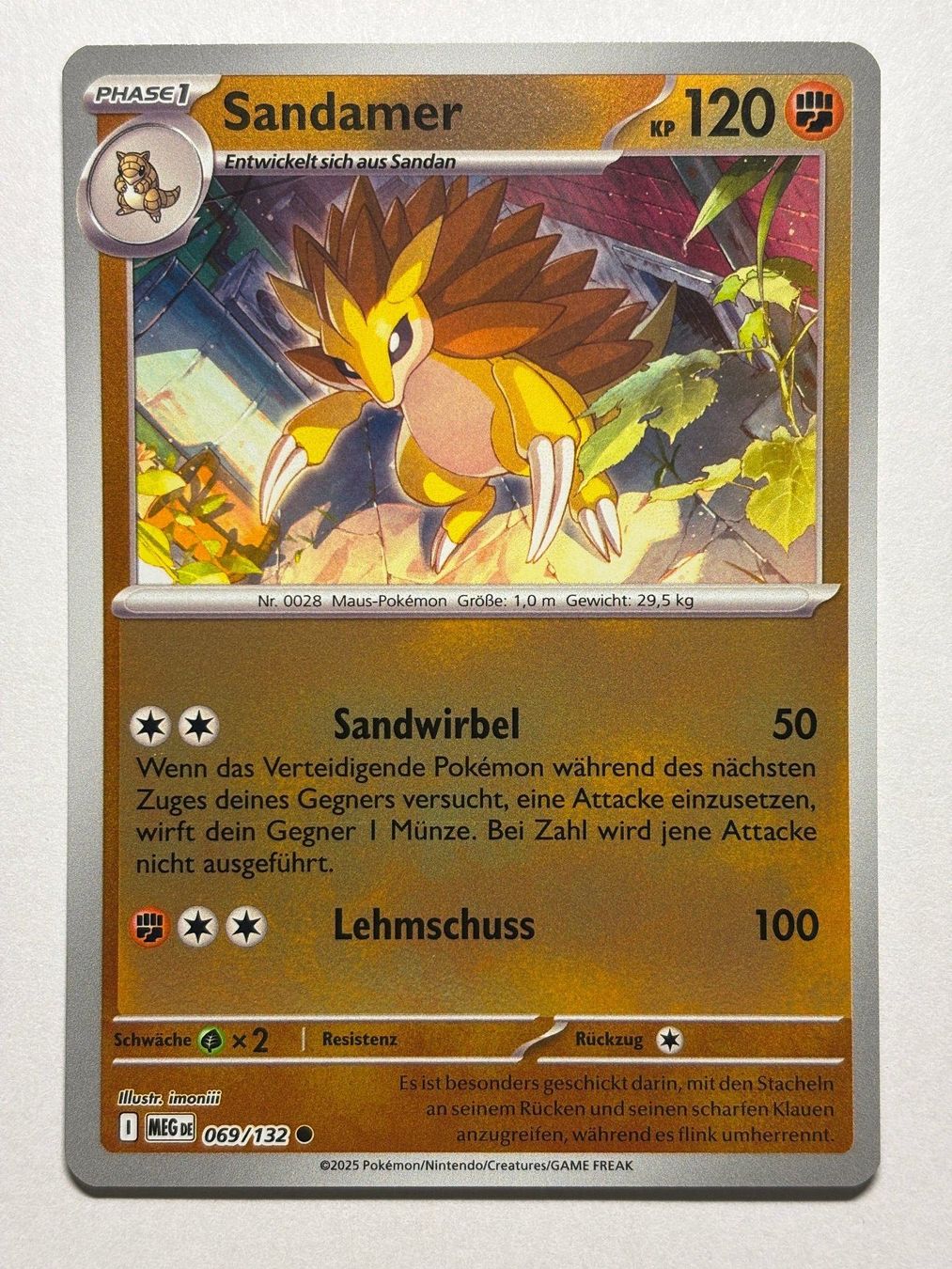 Pokémon Carte collezionabili: Sandamer (MEG 69) - Reverse Holo - DE – Usato da Allschwil venduto da bul_5pmr