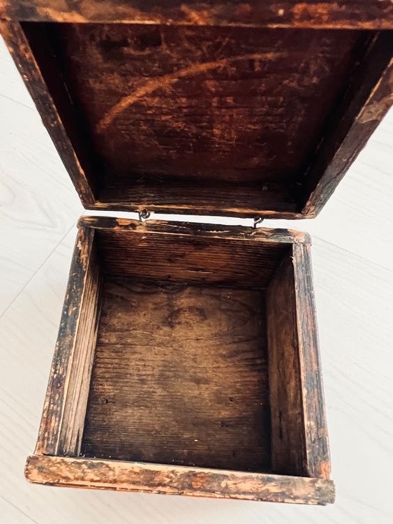 Alte Holz Schatulle Schachtel Box Sakral Religion JESUS (Gebraucht) in ...