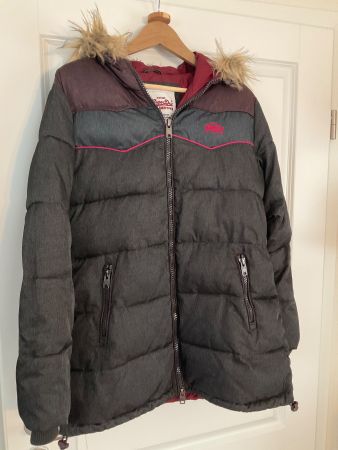 tolle  SUPER DRY - Winterjacke, Gr. L