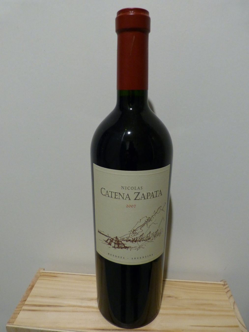 Vino: 1 x 75cl. Catena Zapata "Nicolas" Assemblage 2007 – Nuovo e nell'imballaggio originale da Les Evouettes venduto da rac59