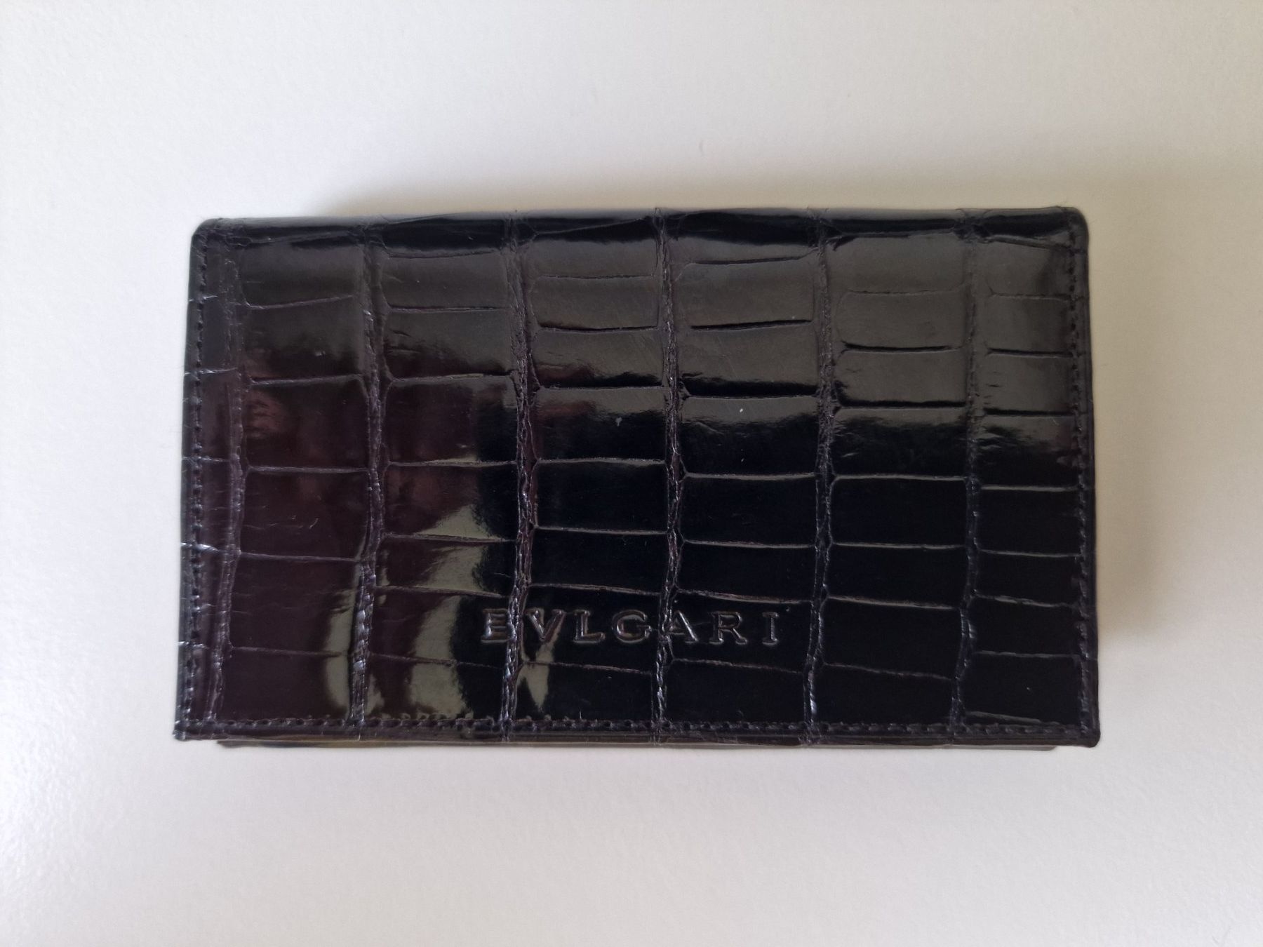 Bulgari Portamonete: Porte monnaie "Black croco Shiny" – Nuovo (secondo la descrizione) da Neuchâtel venduto da Looseboy