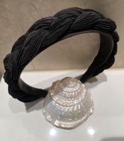 Haarreif EVA per EVA schwarz Handmade Italy Luxus Globus