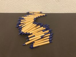 Kugelschreiber  Bambus, schreiben blau, 50 Stück