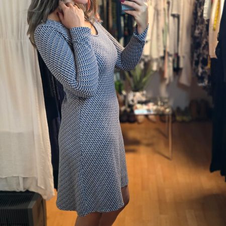 ESPRIT Winterkleid – Gemustertes Strickkleid Gr. M