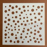 Schablone Motif Punkte Chablon pochoir