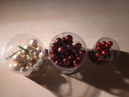 Kleine Weihnachtskugeln für Adventskranz, Dekoration ect.