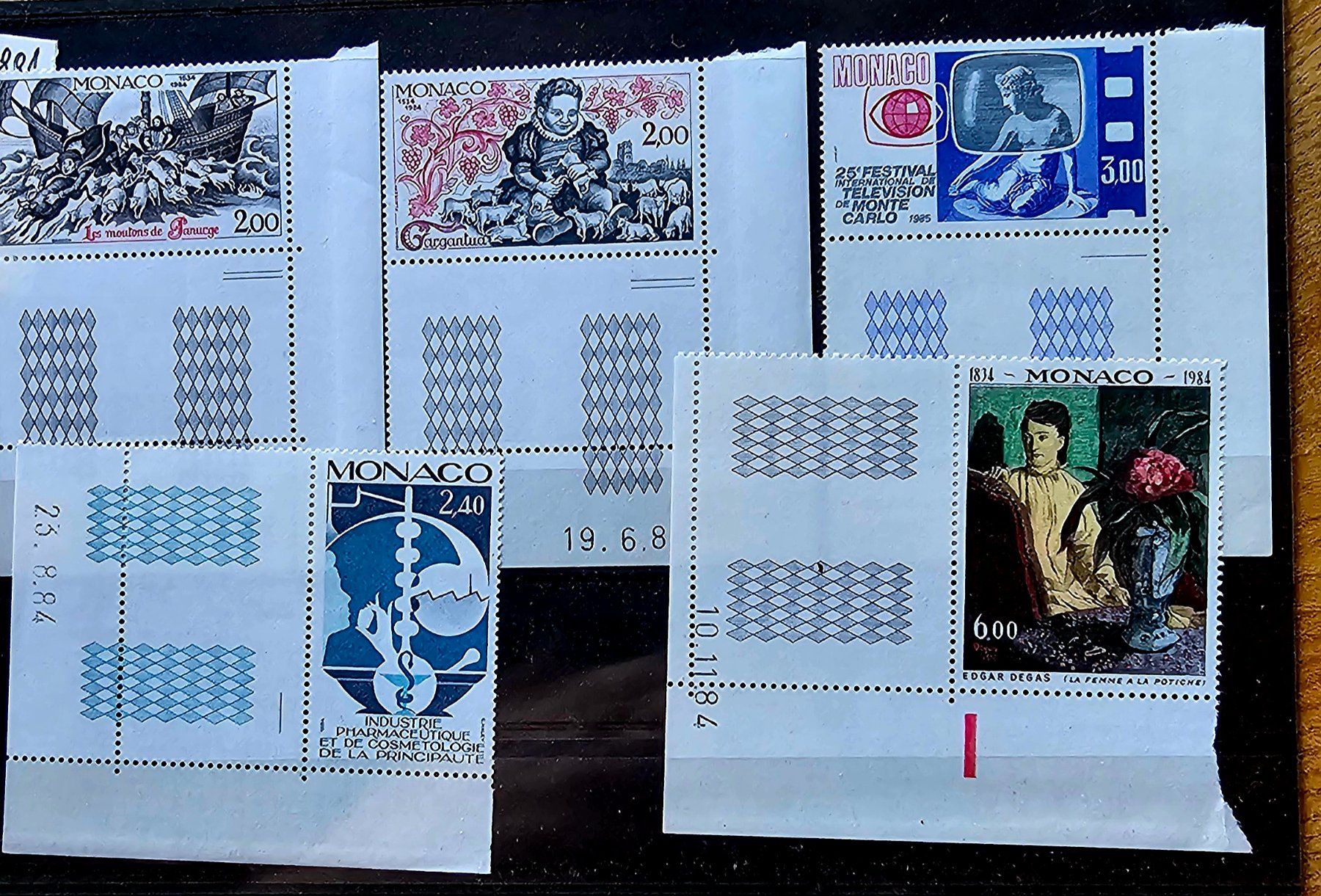 Tutti i francobolli: MONACO coins datés ** 1984 – Nuovo (secondo la descrizione) da Les Valettes venduto da Nuba1
