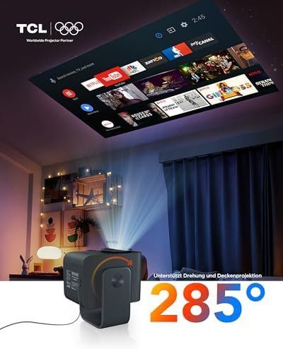 Videoprojektoren: C1 Smart Mini Beamer Integriertes Google TV System Netflix – Neu und originalverpackt aus Hundwil von pak_b5sl 2