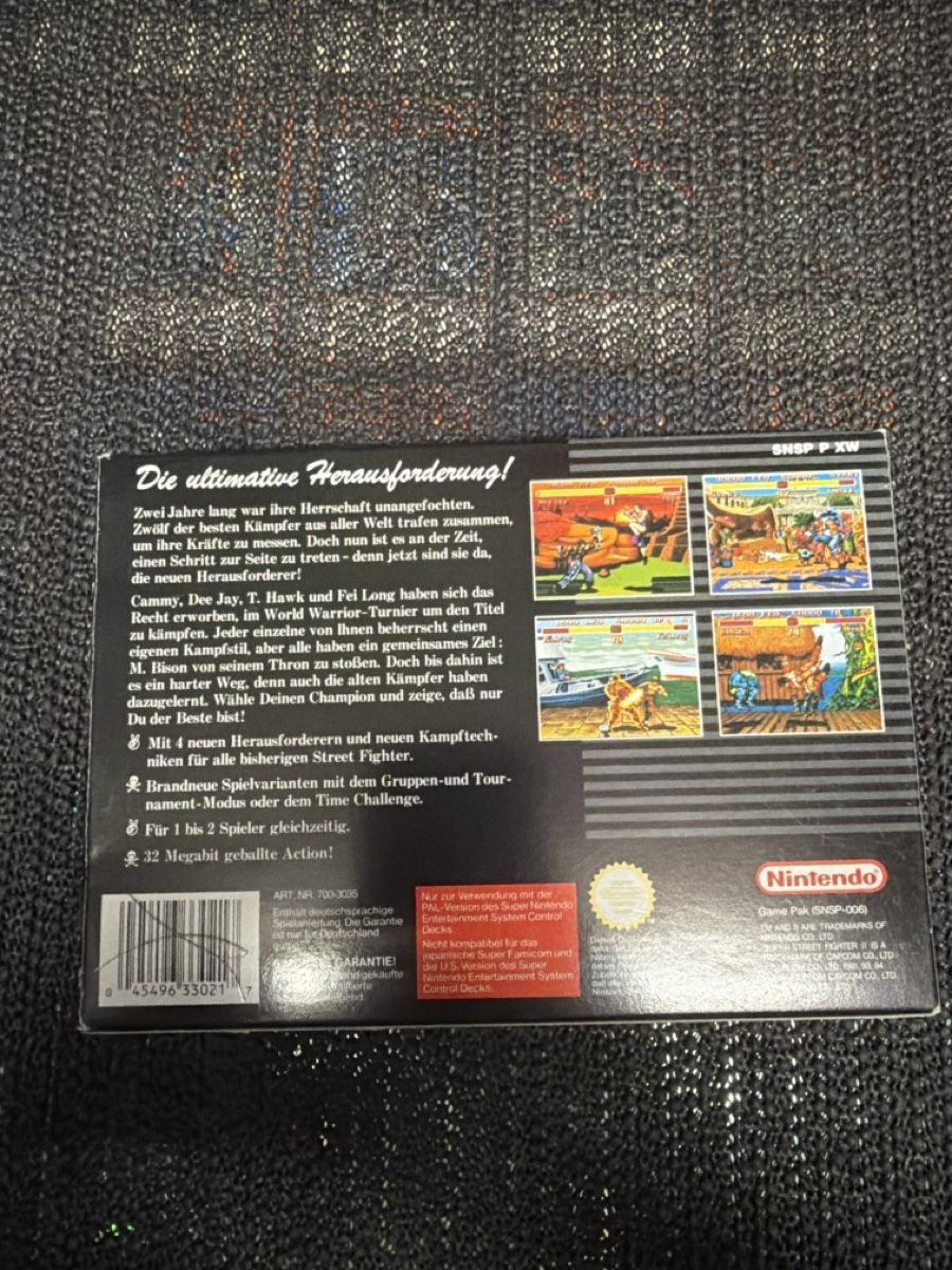 Nintendo Spiele: Super Nintendo Street Fighter II von PAL Version – Gebraucht aus Bülach von ran_kqm8 1