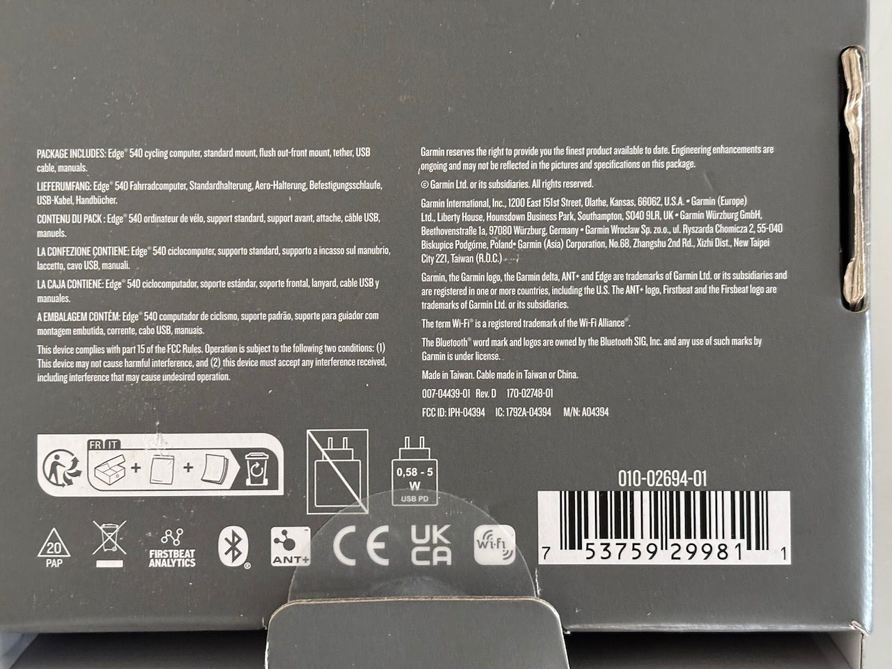 Garmin Computer & Messgeräte: Garmin Edge 540, EU Central + Worldwide Version – Gebraucht aus Zürich von jonwu 2