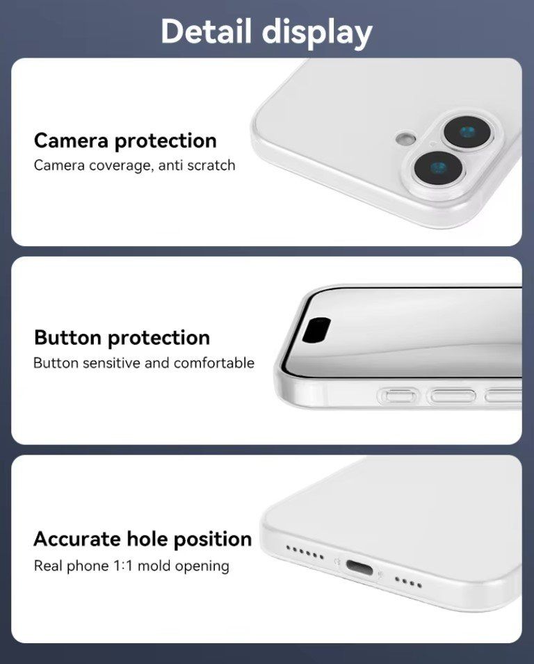Apple Covers & Schutzfolien: iPhone 16 - Crystal Clear Hülle Case transparent – Neu und originalverpackt aus Rorschacherberg von mir_hgk2 6