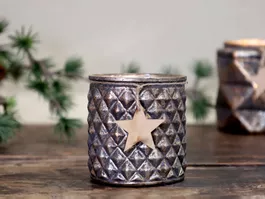 SALE! Teelichthalter mit Stern, Chic Antique