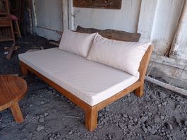 Sofa Lounge Gartensofa Couch Teakholz Loungesofa Terrasse