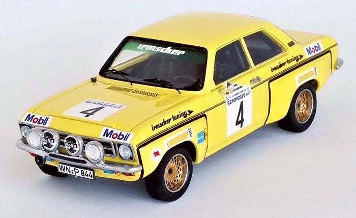 Opel Modellautos: Opel Ascona A Irmscher, 2nd Semperit 1973 / Trofeu – Neu und originalverpackt aus Lenzburg von kh-modelle