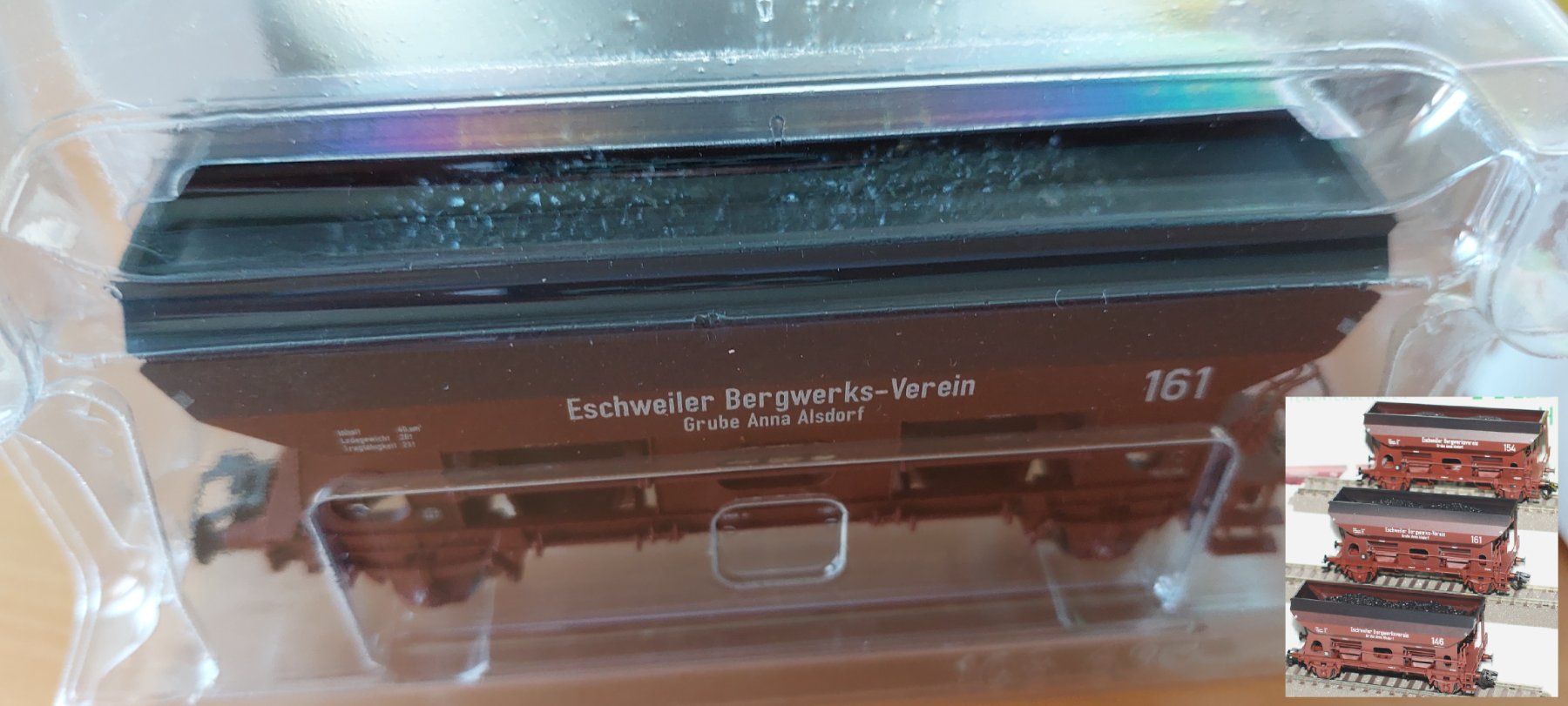 Trix Modellini di ferrovie: TRIX 24108 - Drehschieber-Seitenentladewagen mit Echtkohle! – Nuovo e nell'imballaggio originale da Rotkreuz venduto da MOBAHN-1zu87 2