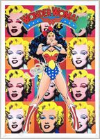 Death NYC Ltd Ed Pop Art Druck " Warhol Wonder Woman