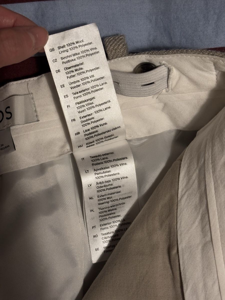 Cos Pantaloni: Cos verstellbare Hose, Obermaterial Wolle 100% – Nuovo (secondo la descrizione) da Kriens venduto da qij_5ghs 7