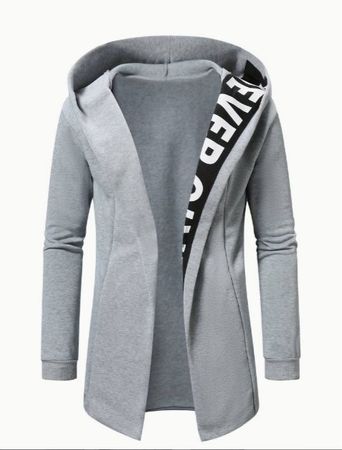 NEUE coole, moderne Herren Jacke grau Gr. M - 224305