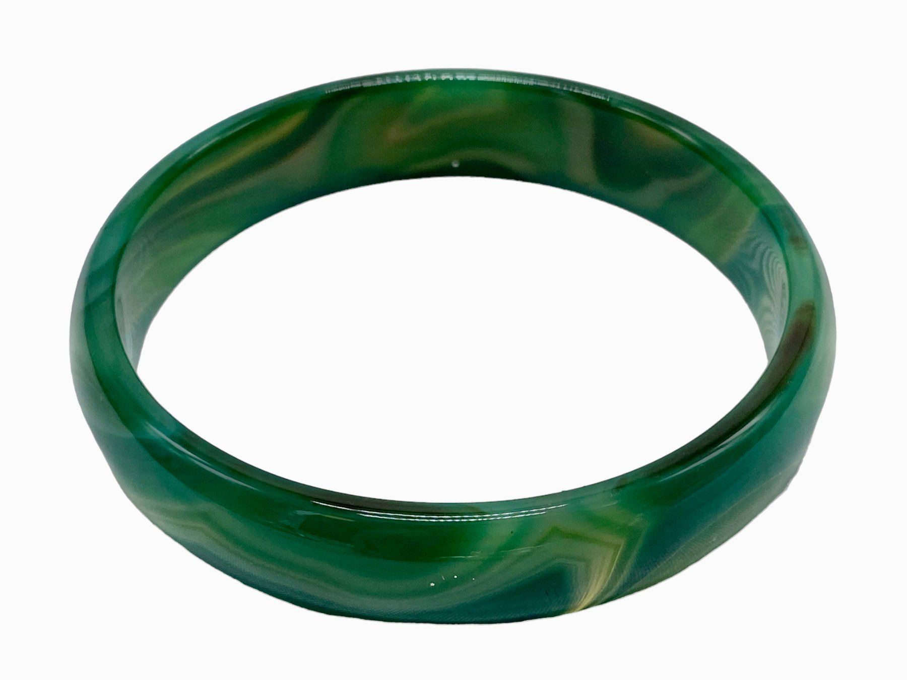 Bracciali & Braccialetti: Bracelet jonc en véritable jadéite verte. Testée – Usato da Morges venduto da sauveurdetresors 2