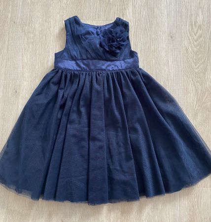 Festliches Kleid für Mädchen, dunkelblau, Grösse 92