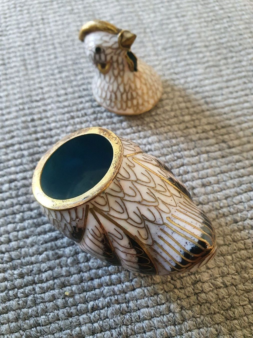 Alle Dekorationen: Cloisonné Vogel als Dose – Gebraucht aus Glattfelden von sessa123 6