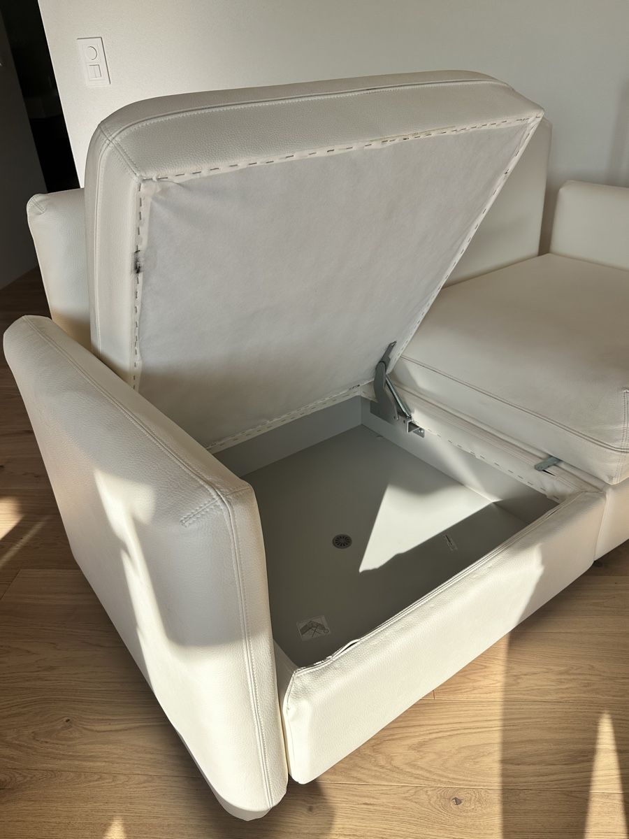 Sofas: Kunstleder Sofa ecru – Gebraucht aus Küssnacht am Rigi von annine.l. 5