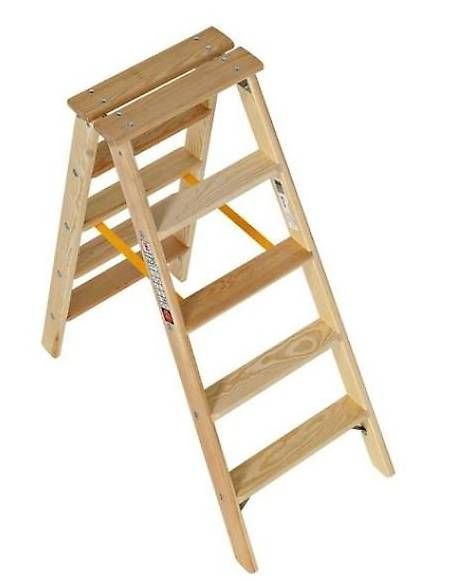 Scale: Holz-Stufenstehleiter 2x5 neu – Usato da Solothurn venduto da Mercante01 1