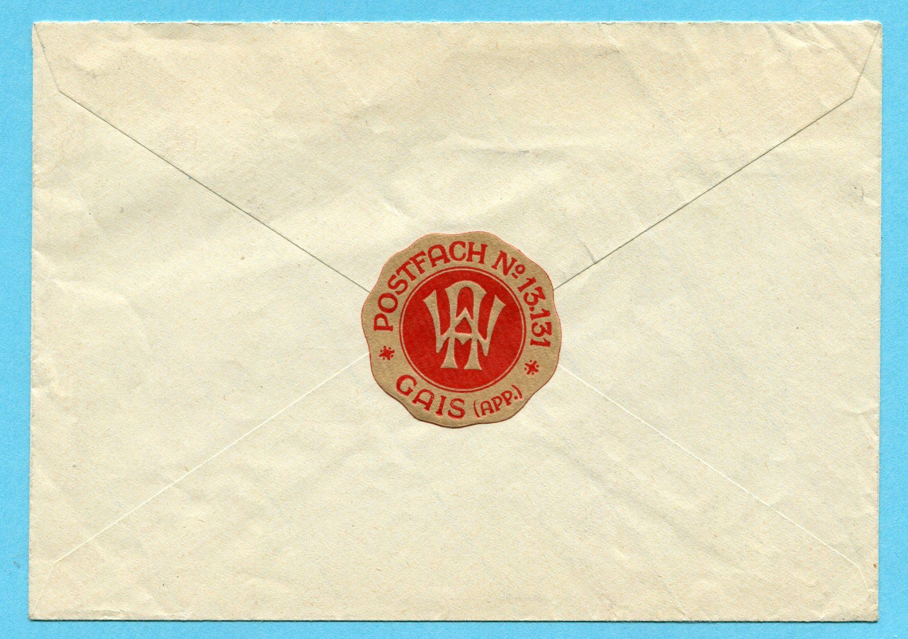 Tutti i francobolli: Brief Bahnpost n. Sürlibad, Chur - Abs: Postfach 13131 Gais – Usato da Opfikon venduto da Prophila 1