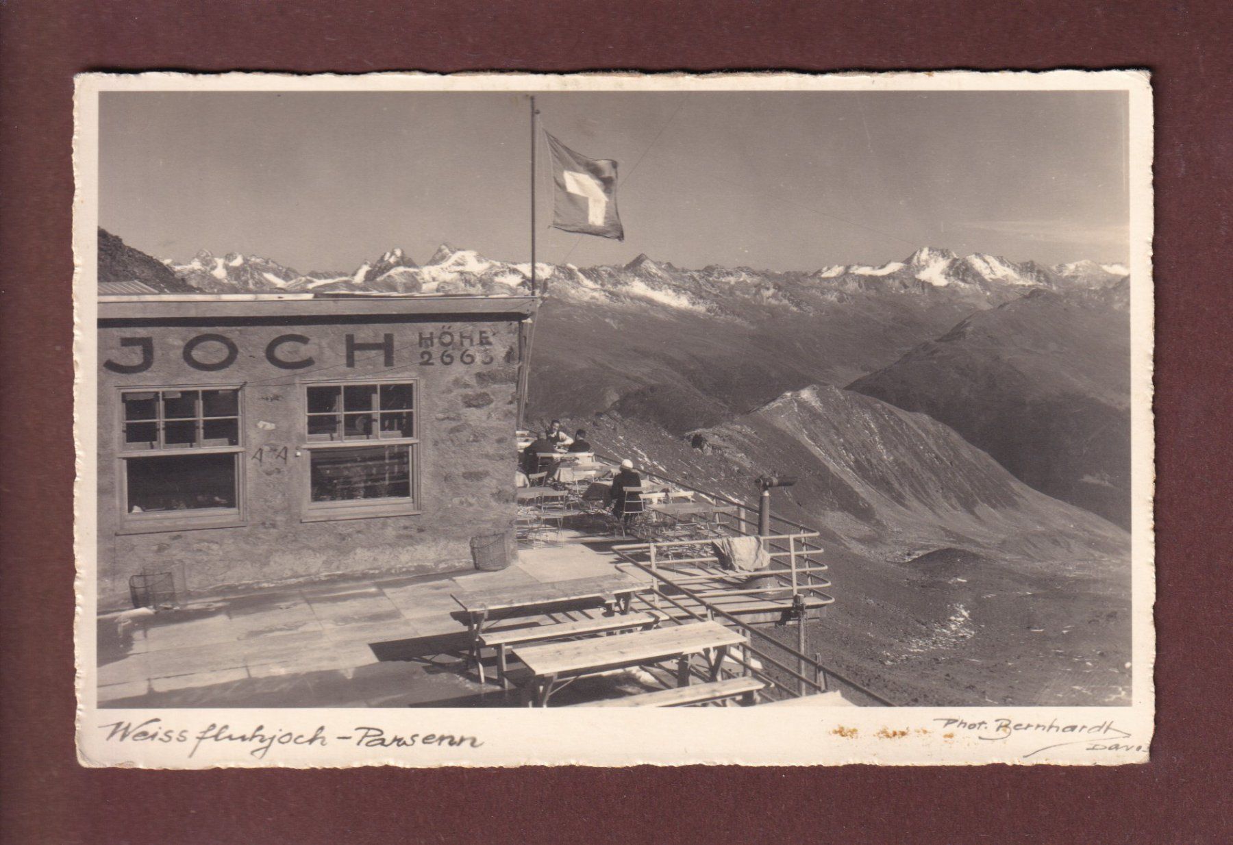 Cartoline postali: WEISSFLUHJOCH-PARSENN – Usato da Pully venduto da nicecards-shop