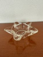 Vintage Dekoschale  aus Glas sternförmig transparent