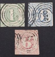 Thurn und Taxis Mi-Nr.20-22 gestempelt  70 Fr
