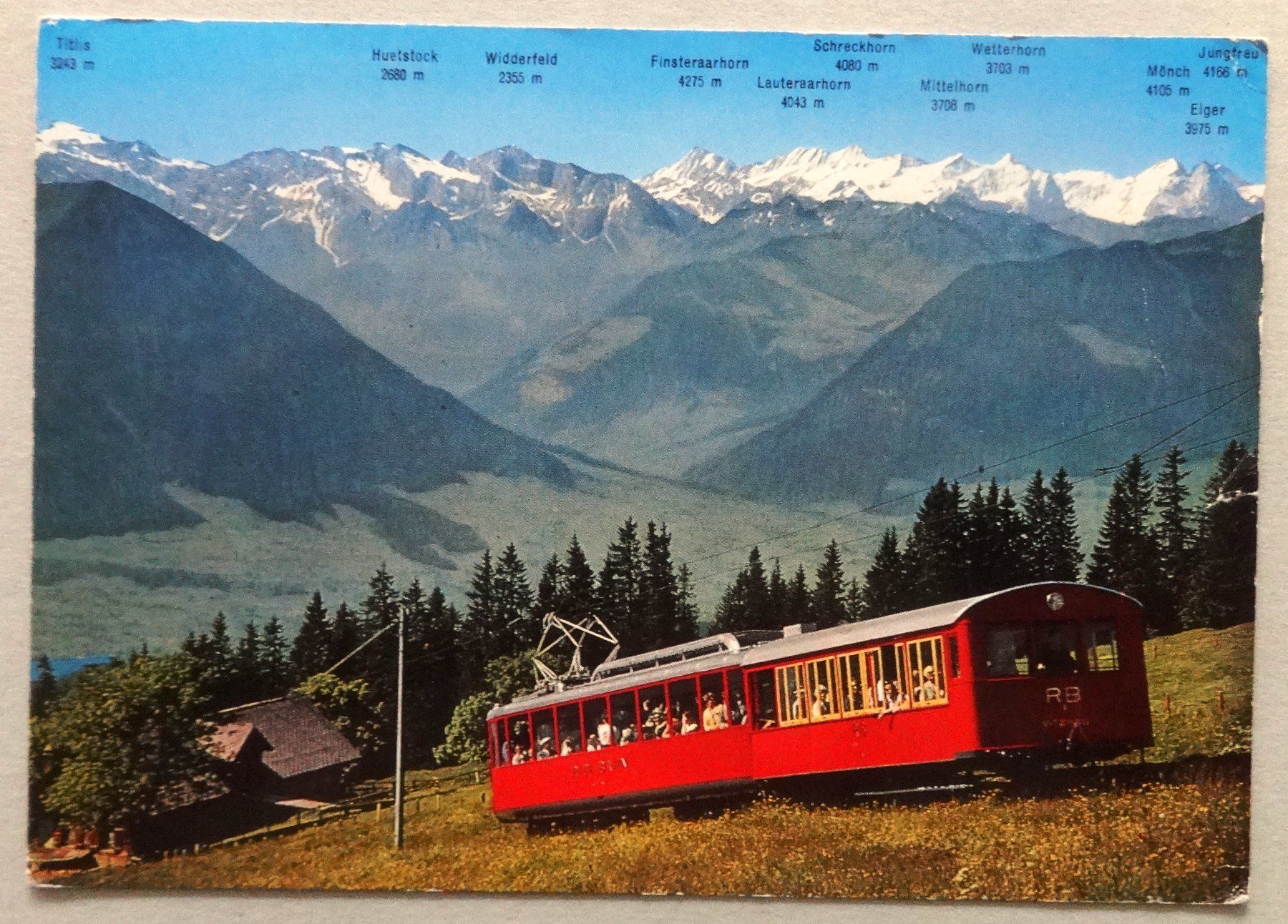 Cartoline postali: Rigi 1800 m, Vitznau-rigi-Bahn – Usato da Fétigny venduto da Billy2miny