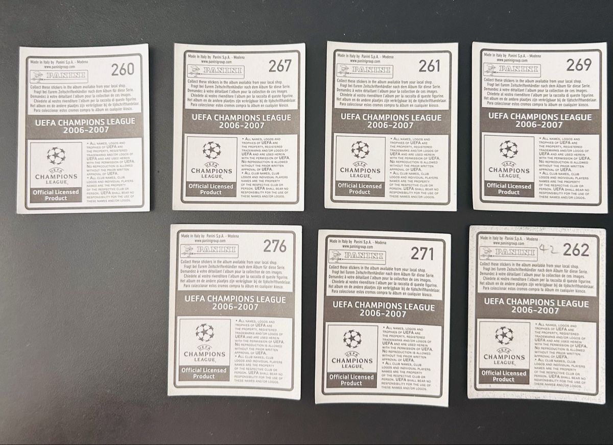 Panini Carte collezionabili: Olympique Lyon Stickers/ CL 2006/2007 – Usato da Luzern venduto da Pascualito 1