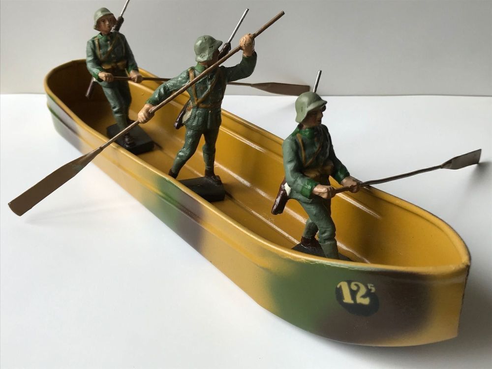 Elastolin Jouets: Lineol Soldaten mit Ponton – D'occasion à Oberrieden par BEN-HUR